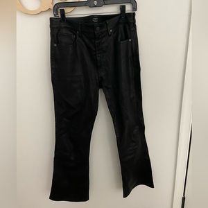 Citizens of Humanity Demy cropped flare leather pants